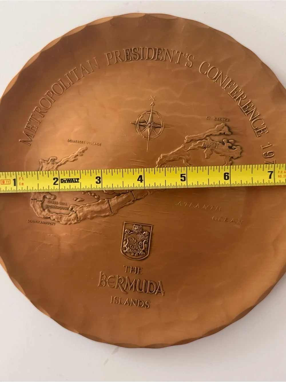 Bronze Plate Commemorative 1978 Bermuda Metropolitan President’s Conference
